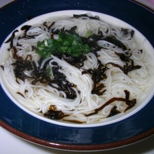 塩昆布そうめん